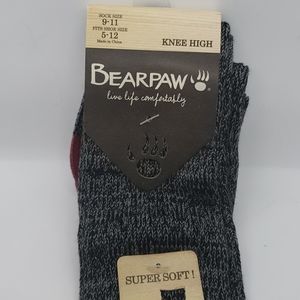 Nwt Bearpaw Soft Knee High Socks Shoes 